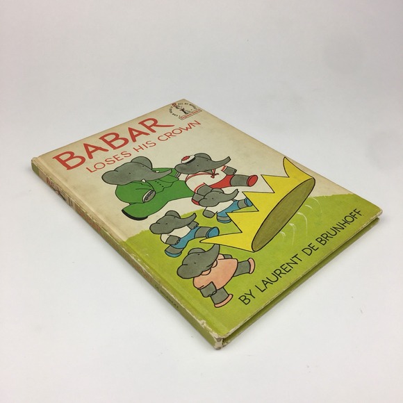 Other - Babar Loses His Crown Elephant Cartoon Beginner Book Club Edition Hardcover 1967
